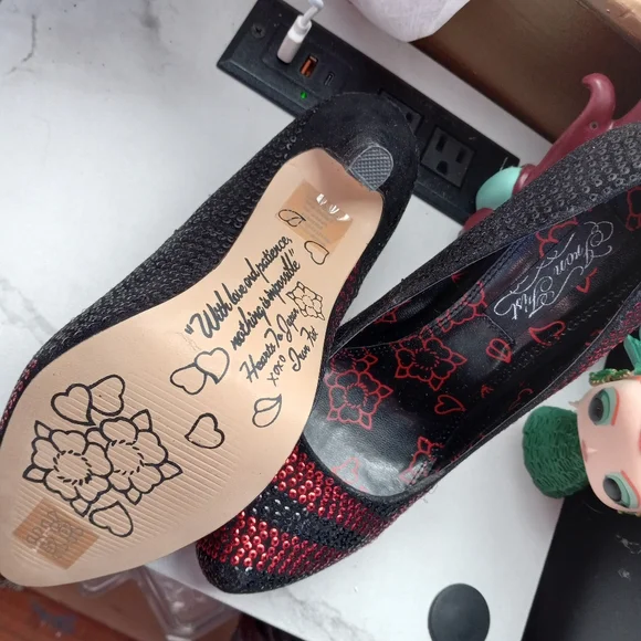 Nwt discontinued sparkly stoned heels! Y2k! Rare! Sold - Picture 4 of 8